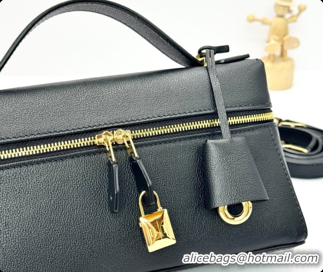 Popular Style Loro Piana LP Extra Bag L23 in Palm-Grained Leather Black 2026 FAQ2126