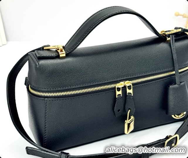 Popular Style Loro Piana LP Extra Bag L23 in Palm-Grained Leather Black 2026 FAQ2126