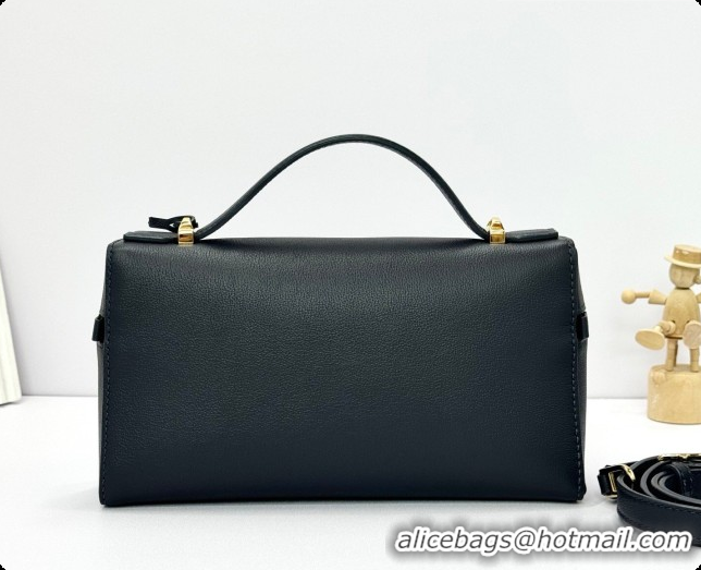 Big Discount Loro Piana LP Extra Bag L23 in Calfskin Leather Dark Royal Blue 2026 FAQ2126