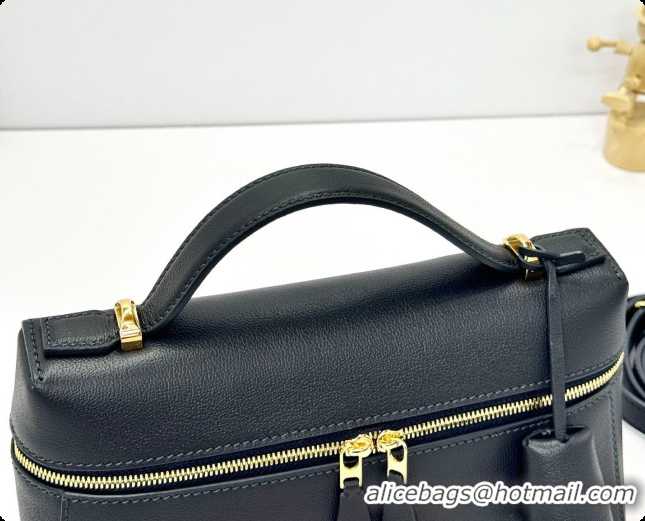 Big Discount Loro Piana LP Extra Bag L23 in Calfskin Leather Dark Royal Blue 2026 FAQ2126