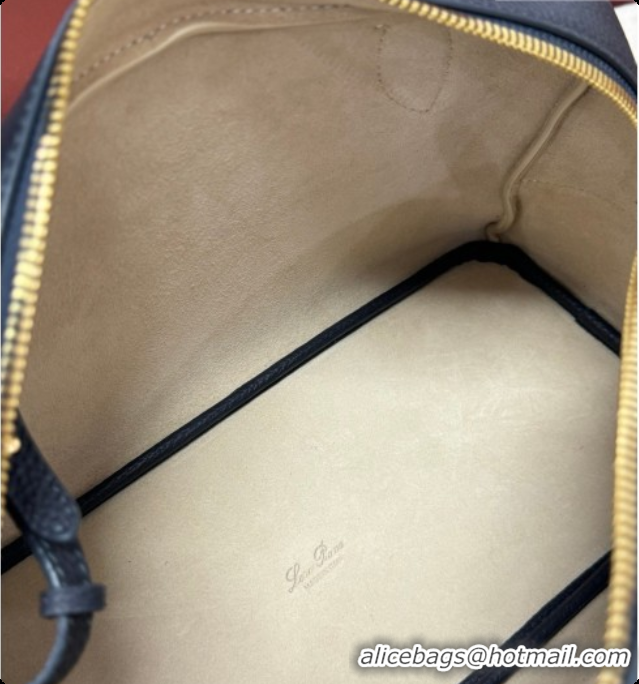 Most Popular Loro Piana LP Small Needle bag in Grained Leather Dark Royal Blue 2026 0408084