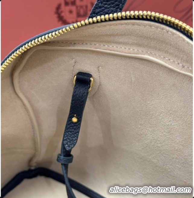 Most Popular Loro Piana LP Small Needle bag in Grained Leather Dark Royal Blue 2026 0408084