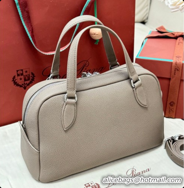 Lower Price Loro Piana LP Small Needle bag in Grained Leather Warm Beige 2026 0408083