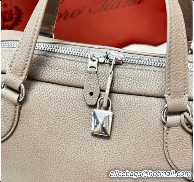 Lower Price Loro Piana LP Small Needle bag in Grained Leather Warm Beige 2026 0408083