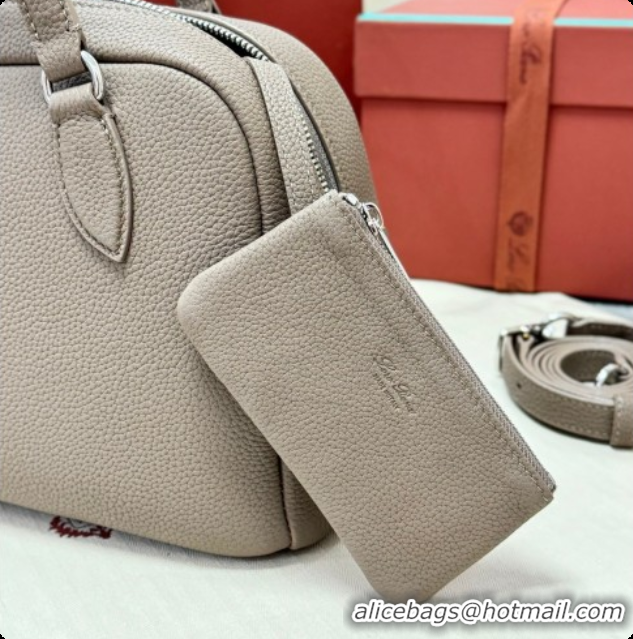 Lower Price Loro Piana LP Small Needle bag in Grained Leather Warm Beige 2026 0408083