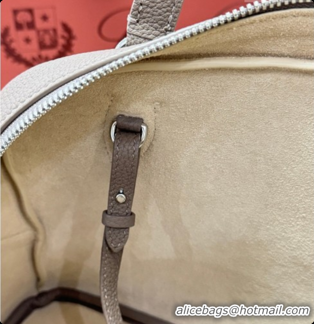 Lower Price Loro Piana LP Small Needle bag in Grained Leather Warm Beige 2026 0408083