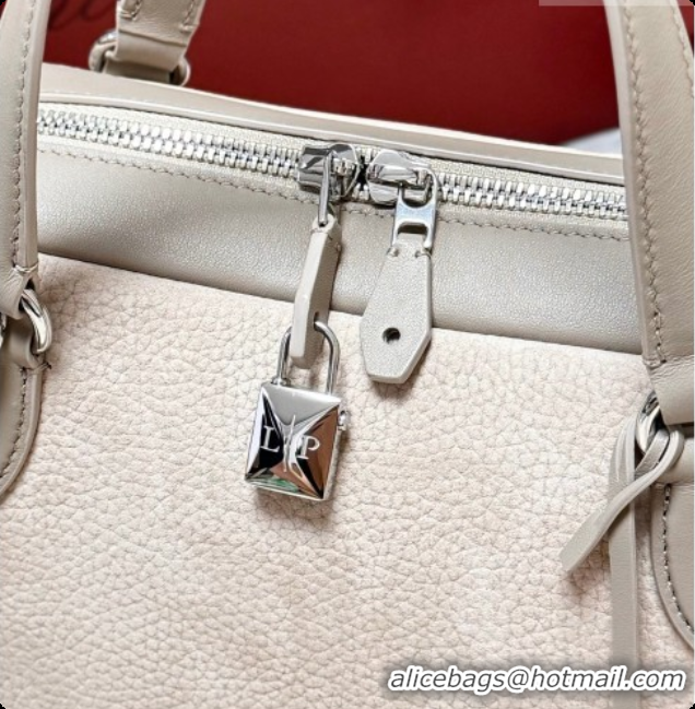 Grade Loro Piana LP Small Needle bag in Grained Nubuck and Leather Grey 2026 FAQ2126