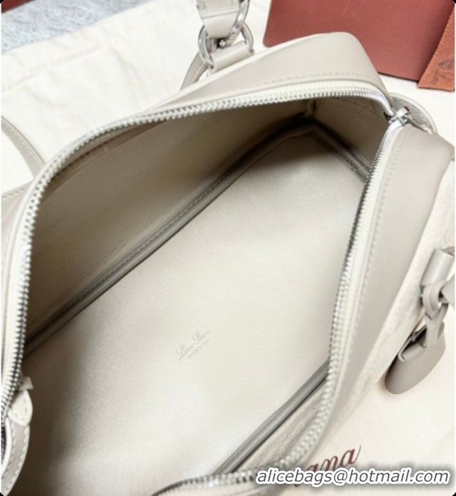 Grade Loro Piana LP Small Needle bag in Grained Nubuck and Leather Grey 2026 FAQ2126