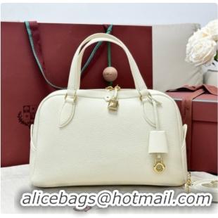 Best Price Loro Piana LP Small Needle bag in Grained Leather Whisper White 2026 0408077