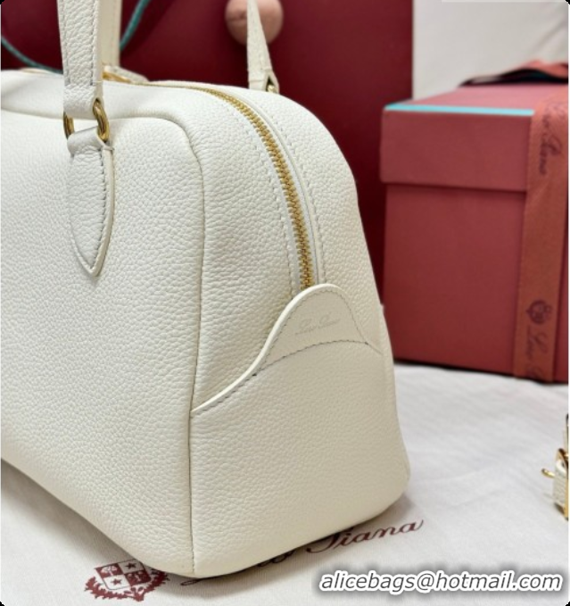 Best Price Loro Piana LP Small Needle bag in Grained Leather Whisper White 2026 0408077