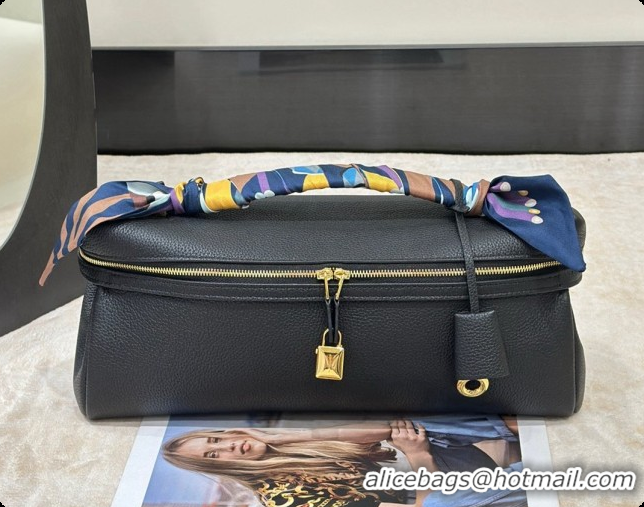 Lower Price Loro Piana Extra Softy Bag L33 in Grained Calfskin Black 8813 2026