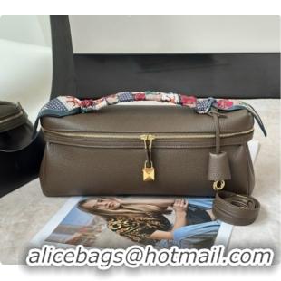 Cheap Loro Piana Extra Softy Bag L33 in Grained Calfskin 8813 Grey 2026