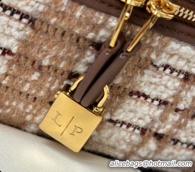 Low Price Loro Piana LP Extra Bag L23 in Tweed and Leather LP8812 Brown 01 2026