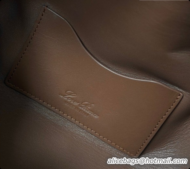 Low Price Loro Piana LP Extra Bag L23 in Tweed and Leather LP8812 Brown 01 2026