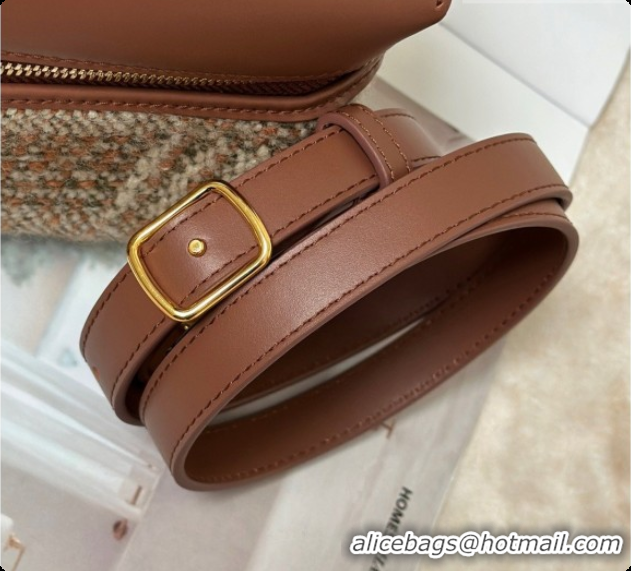 Good Quality Loro Piana LP Extra Bag L23 in Tweed and Leather LP8812 Brown 02 2026