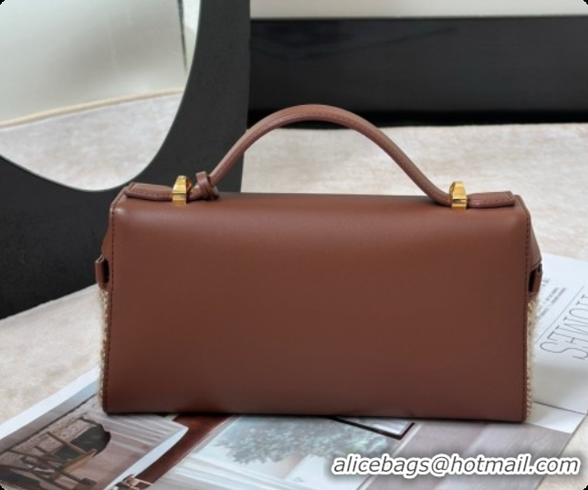 Good Quality Loro Piana LP Extra Bag L23 in Tweed and Leather LP8812 Brown 02 2026