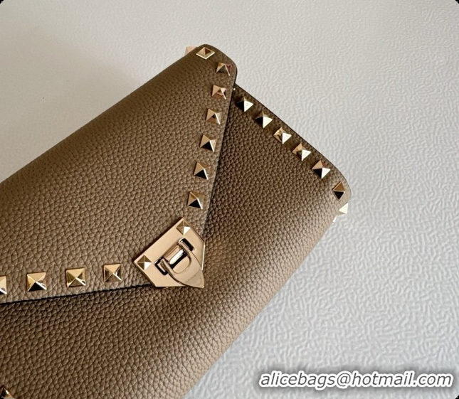 Super Quality Valentino Mini Rockstud Grainy Calfskin Chain Bag 2069 Grey 2026