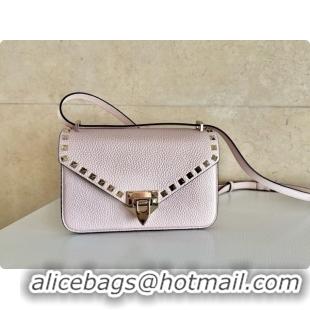 Sophisticated Valentino Small Rockstud Grainy Calfskin Shoulder Bag 2027 Pink 2026