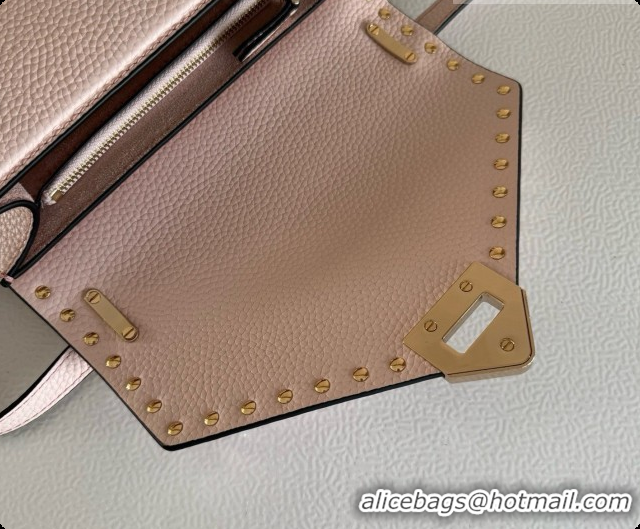 Sophisticated Valentino Small Rockstud Grainy Calfskin Shoulder Bag 2027 Pink 2026