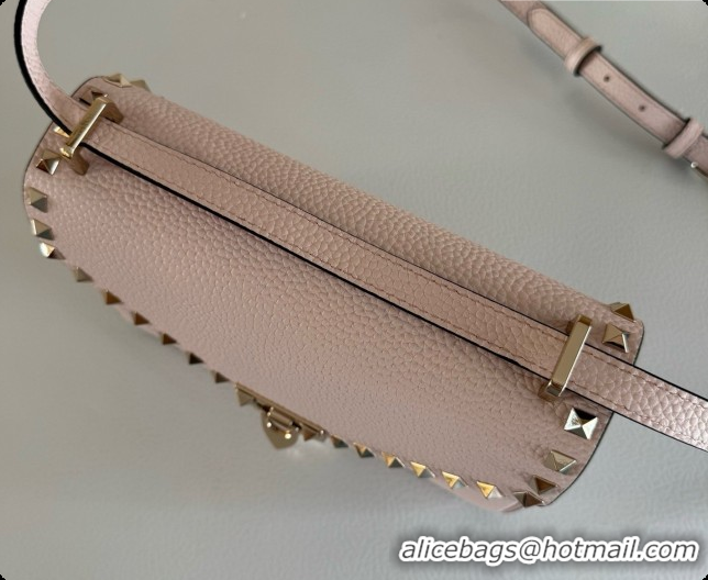 Sophisticated Valentino Small Rockstud Grainy Calfskin Shoulder Bag 2027 Pink 2026