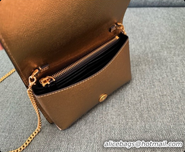 Top Grade Valentino VLogo Signature Grainy Calfskin Wallet With Chain 2068 Gold 2026