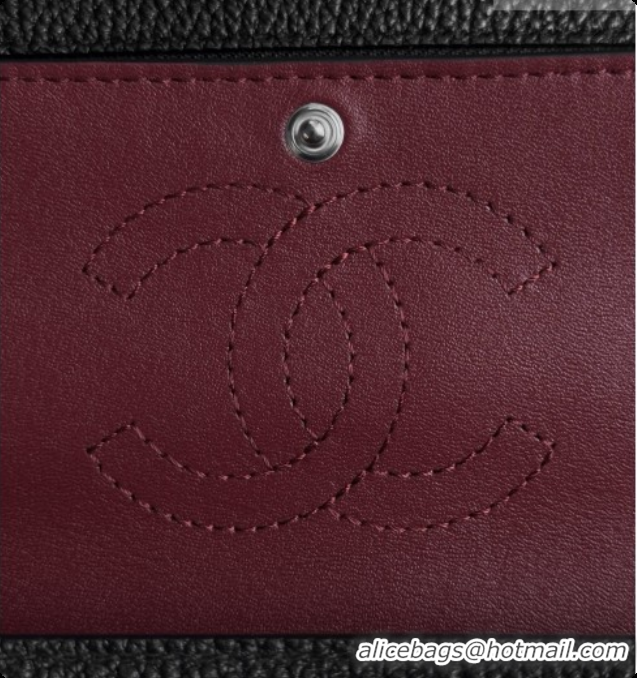 Super Quality Chanel Vanity with Chain in Calfskin and Wool CH100871 Black 2026