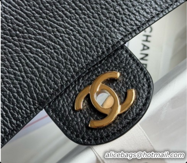 Best Price Chanel Mini Flap Bag in Grained Calfskin AS6573 Black/Gold 2026