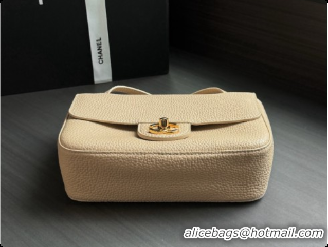Good Quality Chanel Mini Flap Bag in Grained Calfskin AS6573 Beige/Gold 2026