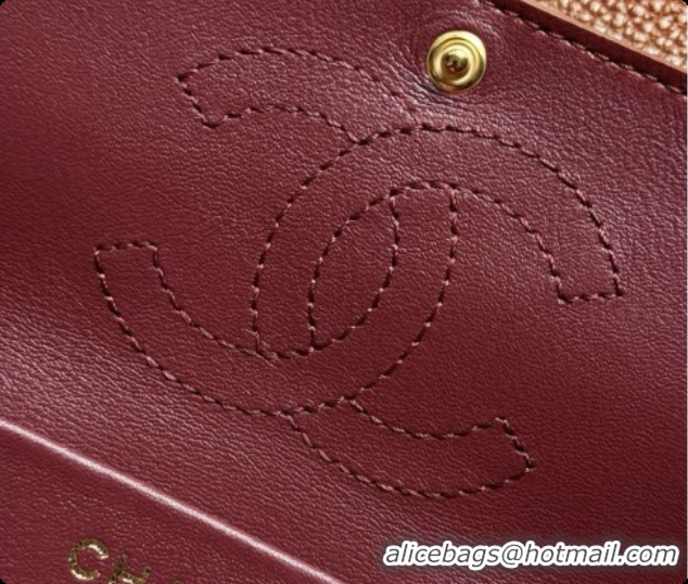 Best Grade Chanel Mini Flap Bag in Grained Calfskin AS6573 Brown/Gold 2026