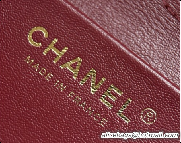 Best Grade Chanel Mini Flap Bag in Grained Calfskin AS6573 Brown/Gold 2026