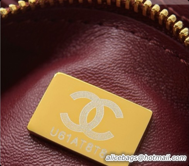 Best Grade Chanel Mini Flap Bag in Grained Calfskin AS6573 Brown/Gold 2026
