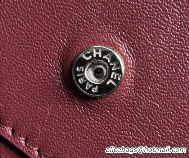Best Product Chanel Mini Flap Bag in Grained Calfskin AS6573 Grey/Silver 2026