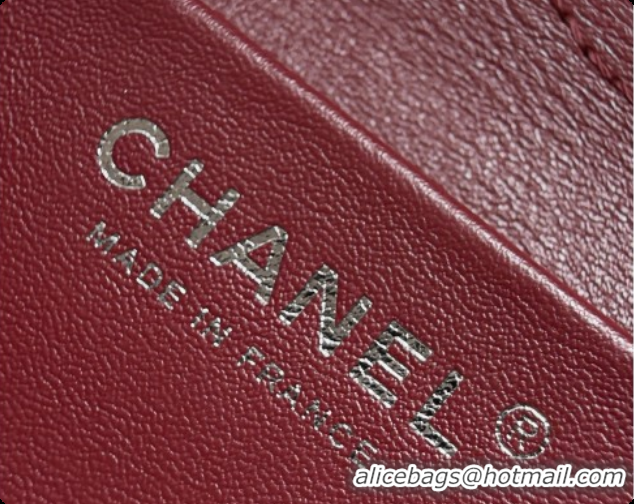 Best Product Chanel Mini Flap Bag in Grained Calfskin AS6573 Grey/Silver 2026