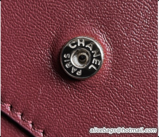 Good Taste Chanel Mini Flap Bag in Grained Calfskin AS6573 White/Silver 2026