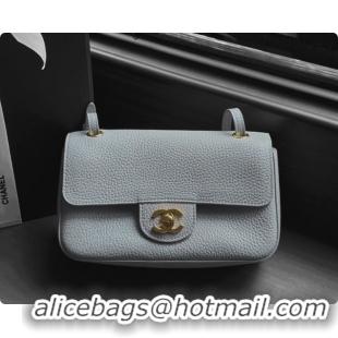Good Looking Chanel Mini Flap Bag in Grained Calfskin AS6573 Light Grey/Gold 2026
