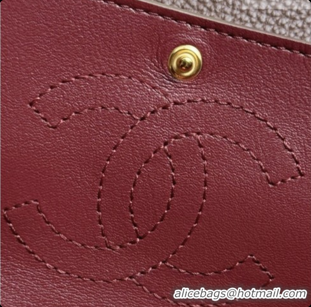 Most Popular Chanel Mini Flap Bag in Grained Calfskin AS6573 Khaki Grey/Gold 2026