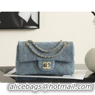 Popular Style Chanel Mini Flap Bag in Blue Denim AS6626/AS6573 2026