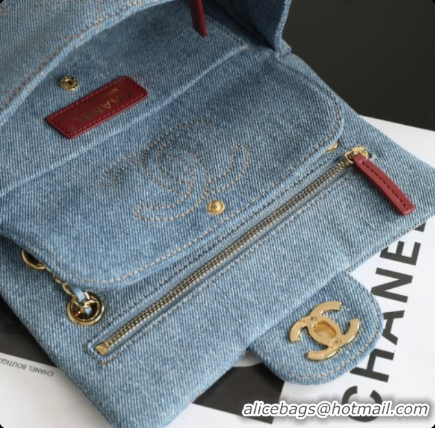 Popular Style Chanel Mini Flap Bag in Blue Denim AS6626/AS6573 2026