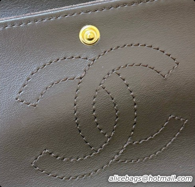 Shop Duplicate Chanel Mini Flap Bag in Suede AS6626 Dark Brown 2026
