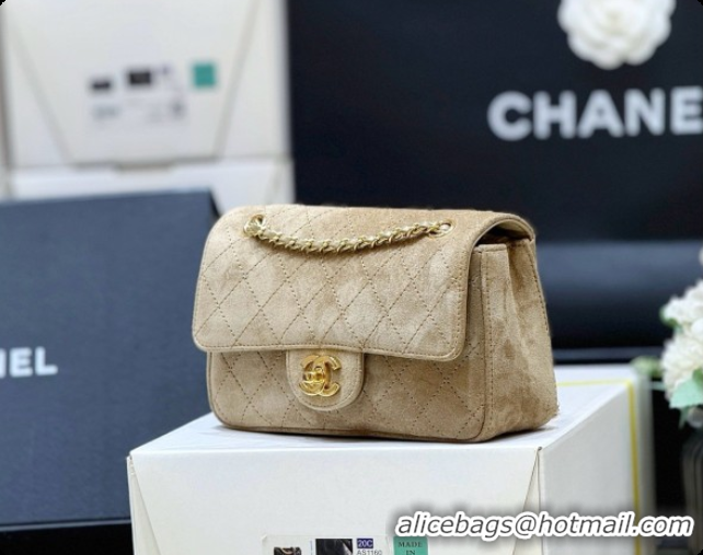 Big Discount Chanel Mini Flap Bag in Suede AS6626 Beige 2026