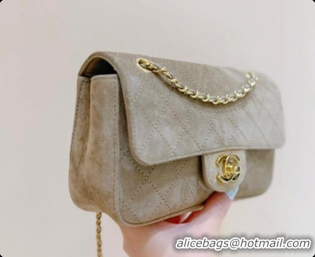 Big Discount Chanel Mini Flap Bag in Suede AS6626 Beige 2026