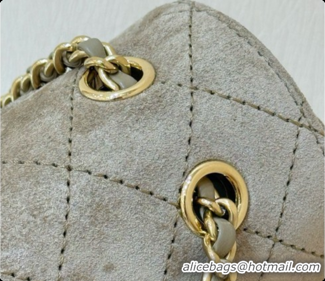 Big Discount Chanel Mini Flap Bag in Suede AS6626 Beige 2026
