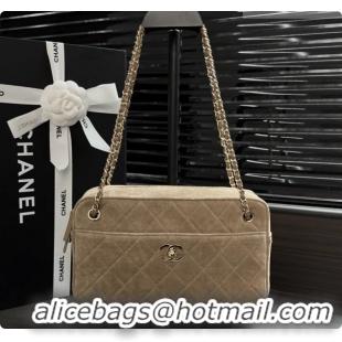 Top Design Chanel Camera Case Should Bag in Suede Calfskin AS6443 Beige 2026