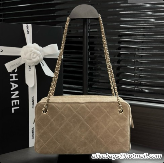 Top Design Chanel Camera Case Should Bag in Suede Calfskin AS6443 Beige 2026