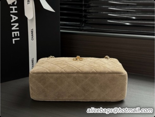 Top Design Chanel Camera Case Should Bag in Suede Calfskin AS6443 Beige 2026