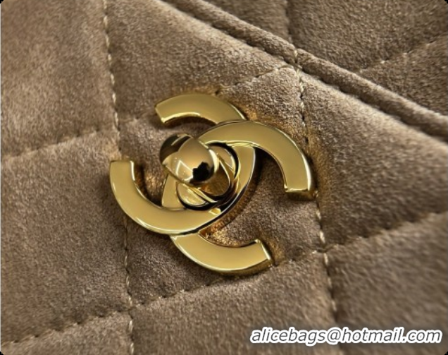 Top Design Chanel Camera Case Should Bag in Suede Calfskin AS6443 Beige 2026