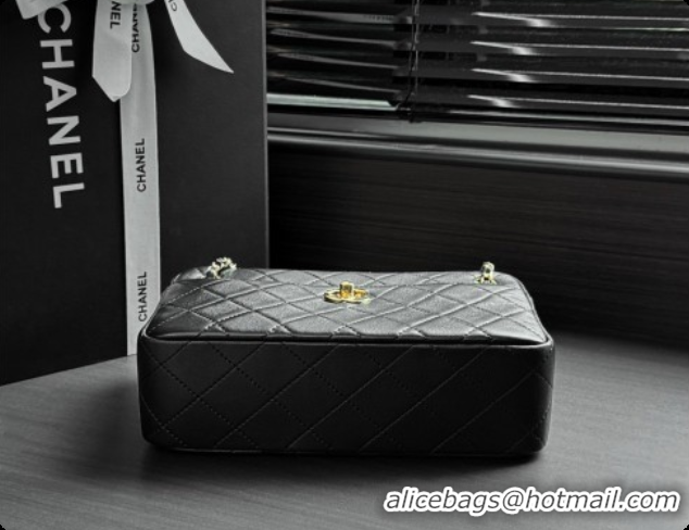 Cheap Price Chanel Camera Case Should Bag in Calfskin AS6443 Black 2026