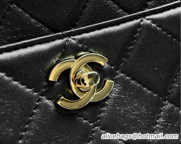 Cheap Price Chanel Camera Case Should Bag in Calfskin AS6443 Black 2026