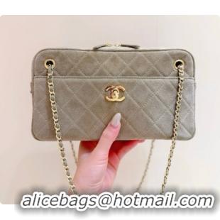 Best Imitation Chanel Camera Case Should Bag in Suede Calfskin AS6443 Beige 2026