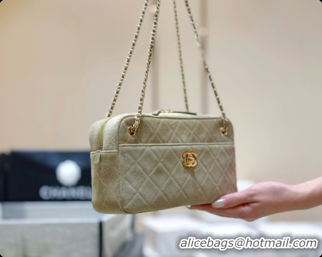 Best Imitation Chanel Camera Case Should Bag in Suede Calfskin AS6443 Beige 2026